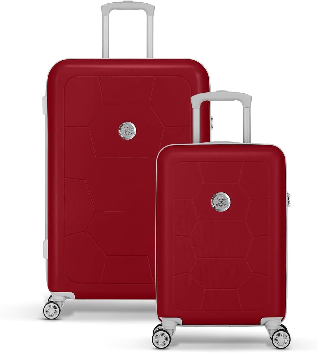 Reiskofferset - Lichtgewicht handbagage en grote koffer - Hardcase met 4 wielen - Veilig cijferslot - SnelShoppen