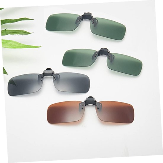 Zonnebril Clips - Overzet Zonnebril - Buitenactiviteiten Bescherming - Gepolariseerde Lenzen - 6 Stuks - Gemengde Kleuren — afbeelding 3