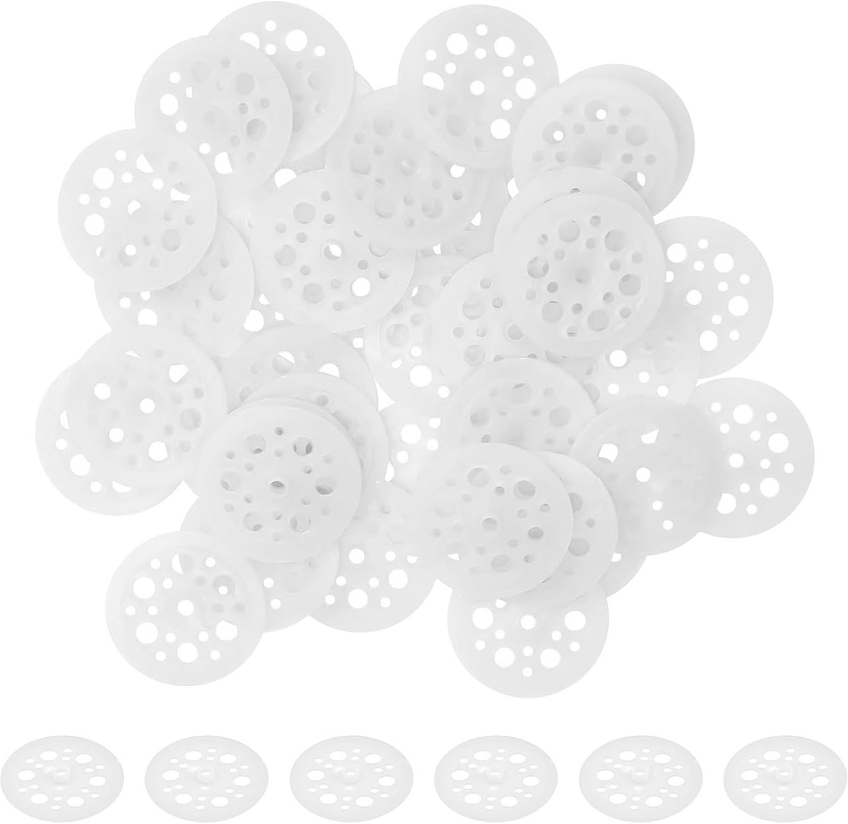 200 Stuks Isolatieplaten 46mm Kunststof Ringen PP Kunststof Ringen voor Minerale Wol en Polystyreen Isolatiematerialen - Isolerende Eigenschappen