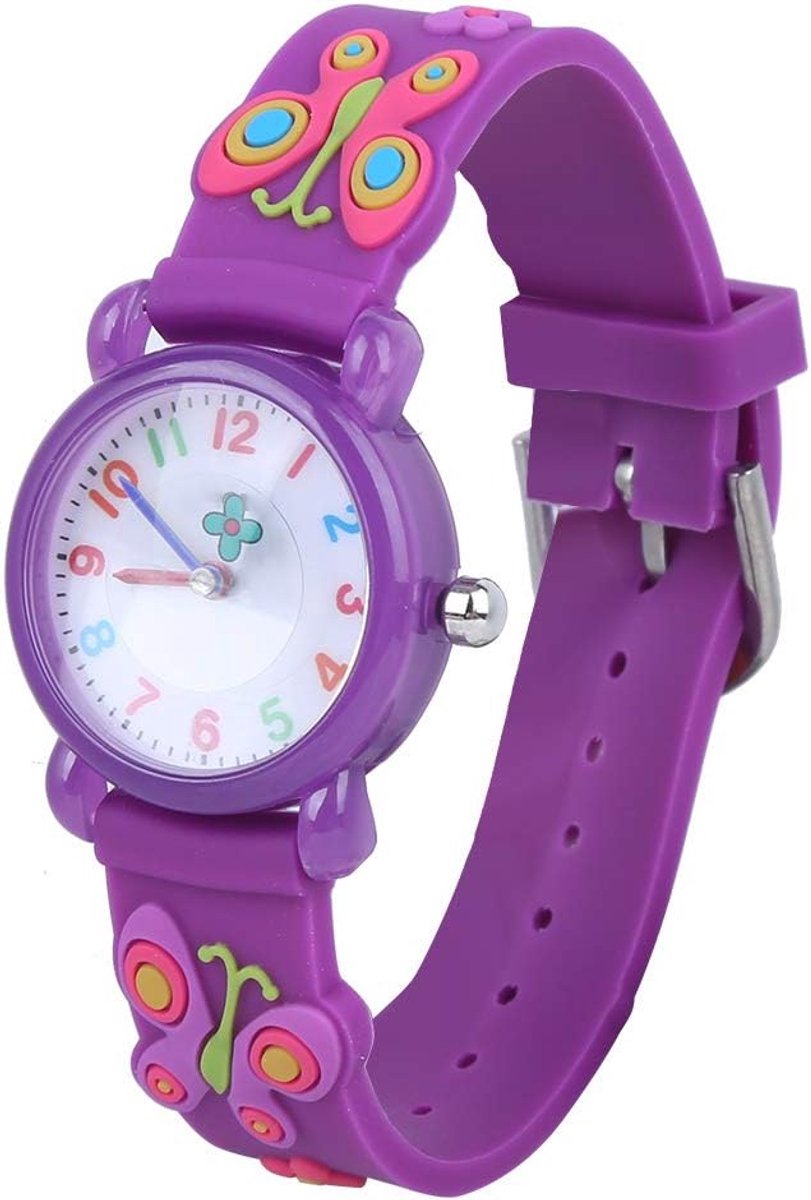Kinderhorloge met cartoonfiguur, schattig prachtig patroon, waterdicht siliconen polshorloge voor kinderen, peuters, jongens en meisjes van 3-12 jaar oud