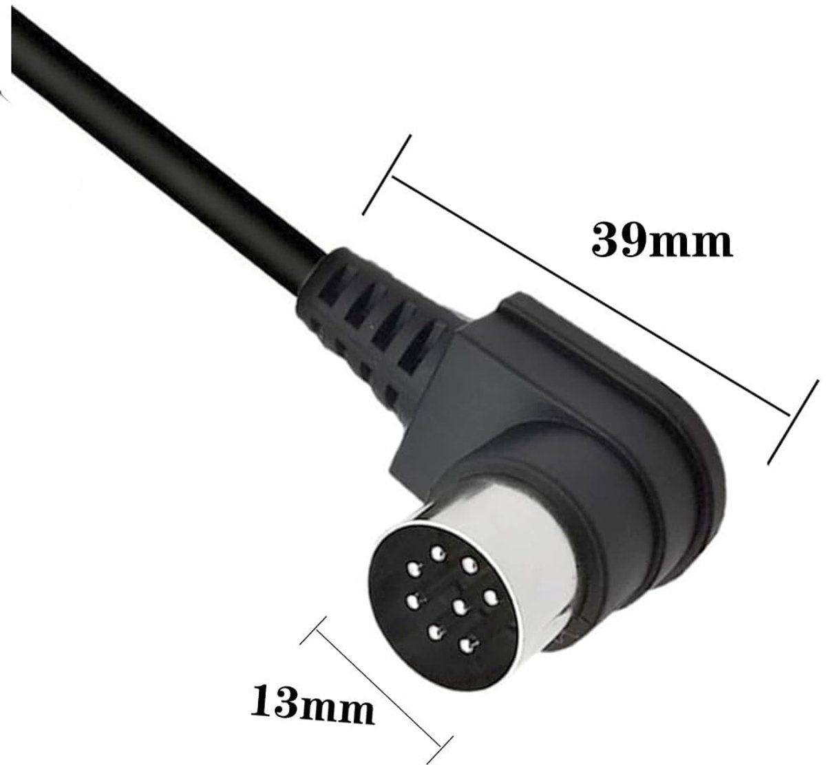 8 Pin DIN Extension Cable, MIDI 8 Pin Male 90 Degree to Female Cable Adapter, 8 Pin DIN Plug Speaker Audio Cable for - ShopVlot