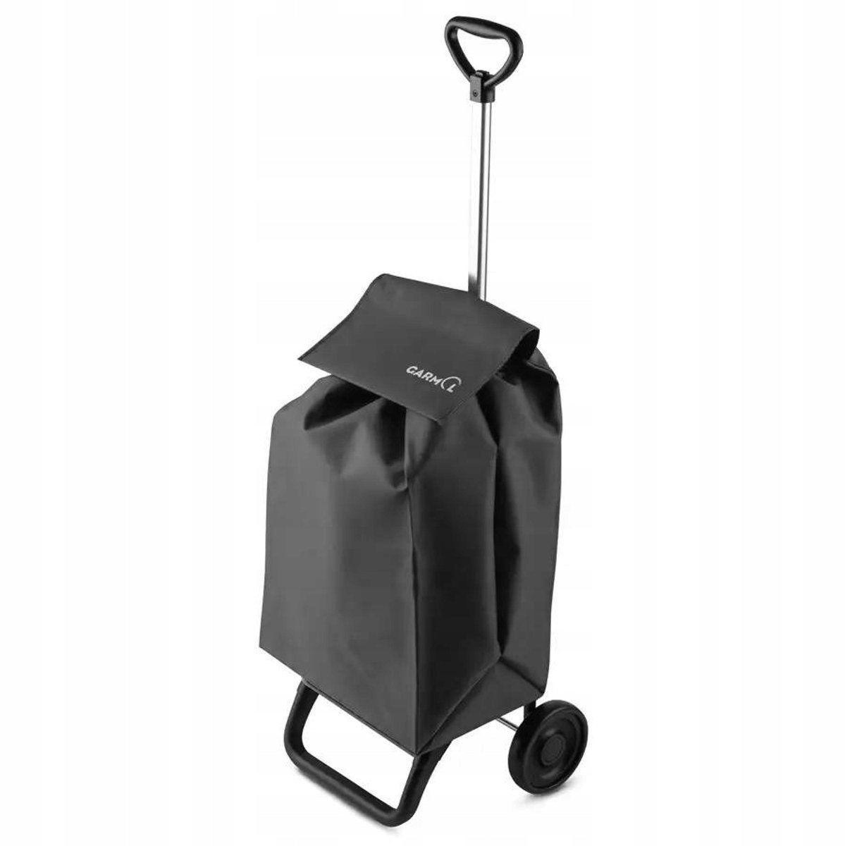 Opvouwbare boodschappentrolley, 38L, zwart, met verstelbaar handvat