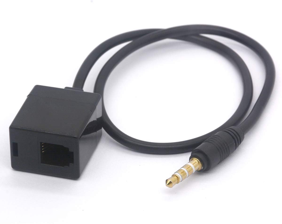 RJ9 to 3.5mm Headset Cable Adapter - 3.5mm Male to 4P4C RJ9/RJ10 Female Convert RJ9 Headphones to Android Smartphones - ShopVlot