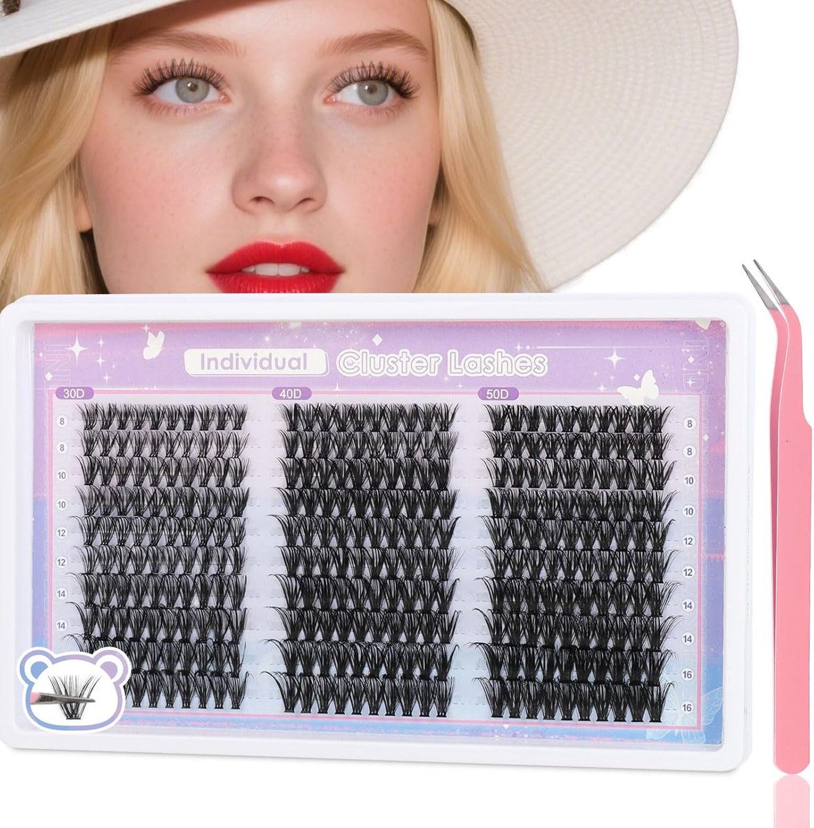 Cluster Wimpers Set - 300 Individuele Valse Wimpers in 3 Stijlen (8-16MM) - Zacht en Licht - Natuurlijke Look - ShopVlot