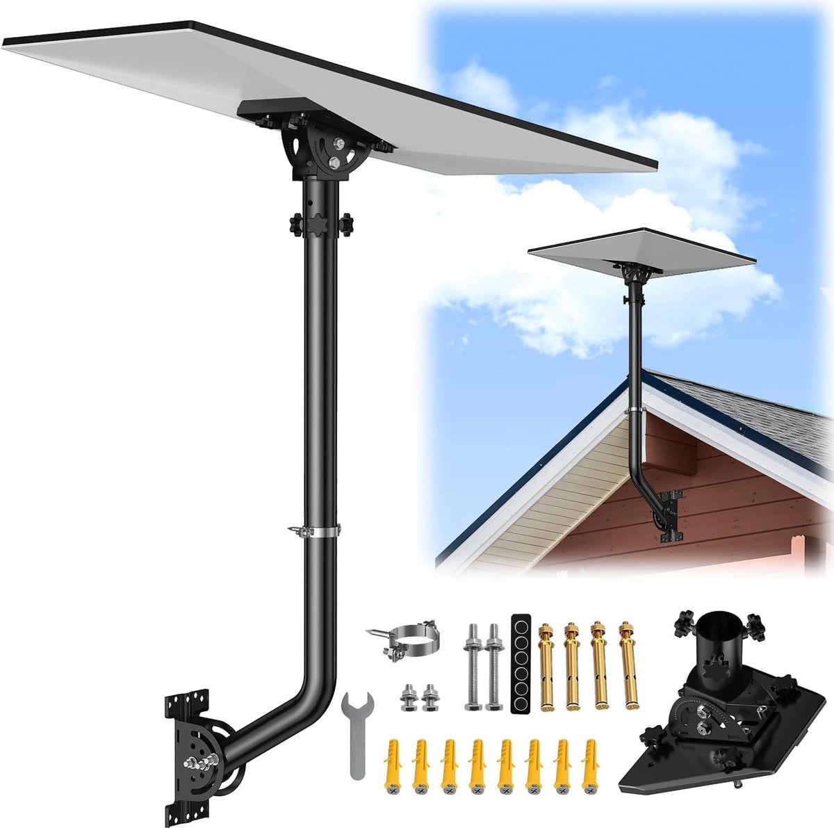 Wandbeugel voor Star Link - Verstelbare montagekit - 160° helling - Ideaal voor V3 en Enterprise antennes - ShopVlot