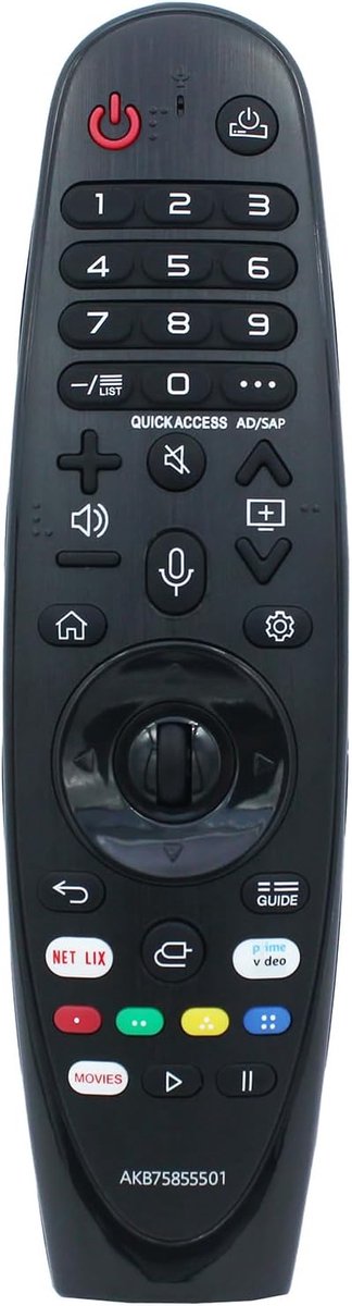 Vervangende afstandsbediening AN-MR20GA - Geschikt voor LG Smart TV - Compatibel met meerdere modellen - ShopVlot