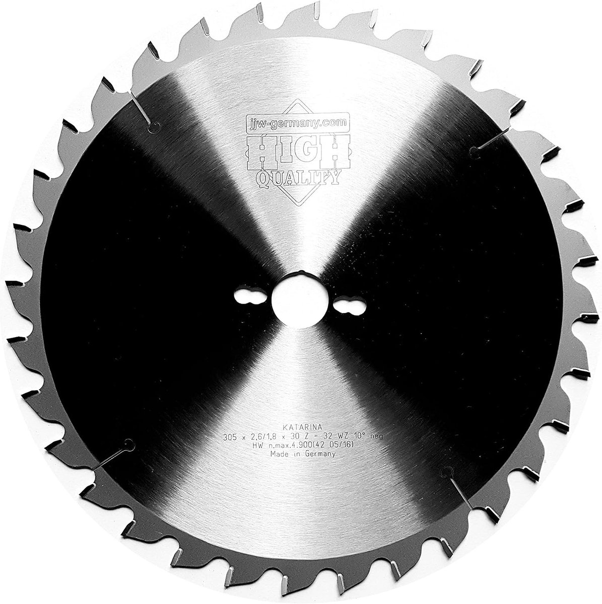 cirkelzaagblad 305 x 30 mm - HM - 32 tanden negatief - geschikt voor verstekzaag - ShopVlot