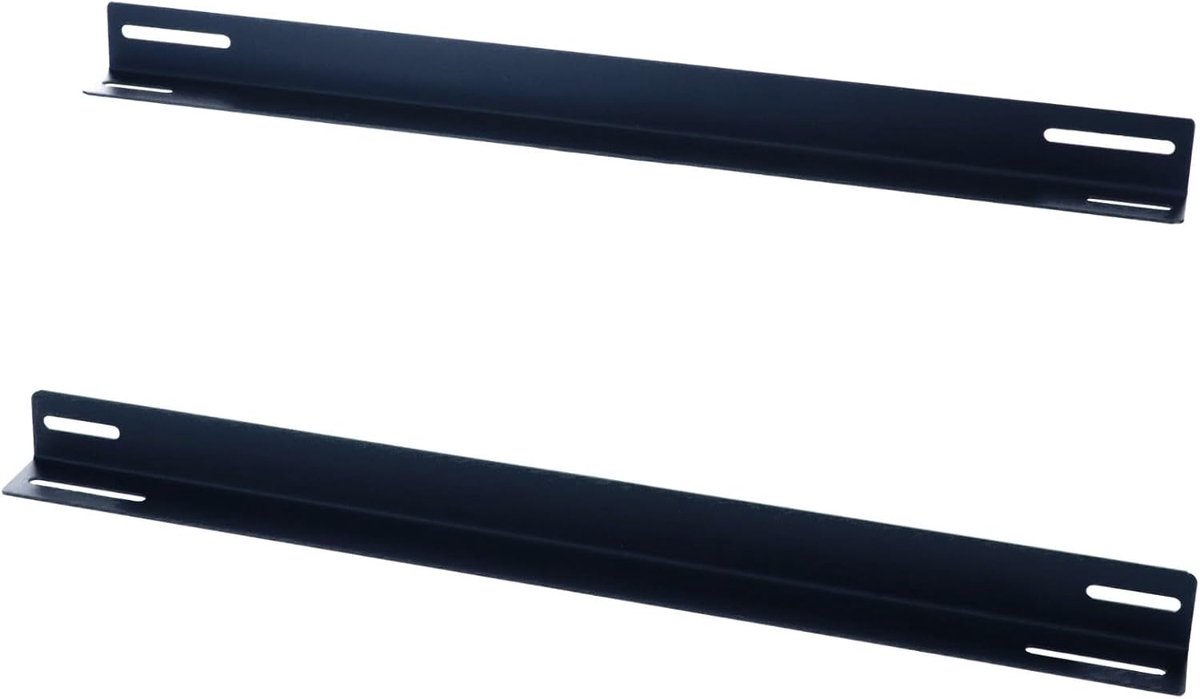 L-profiel 2-pack - 270mm diep - met cage nuts - voor stevige serverkasten - ShopVlot