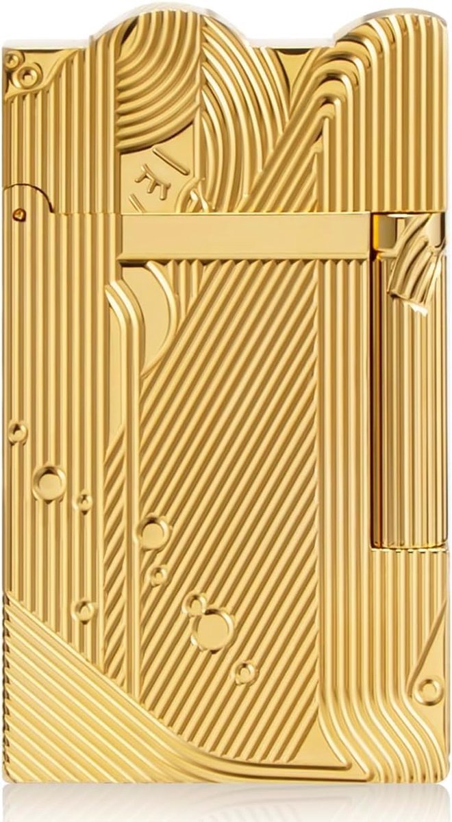 Aansteeklighter - Oplaadbare benzineaansteker - Luxueus messing - Perfect als cadeau - ShopVlot