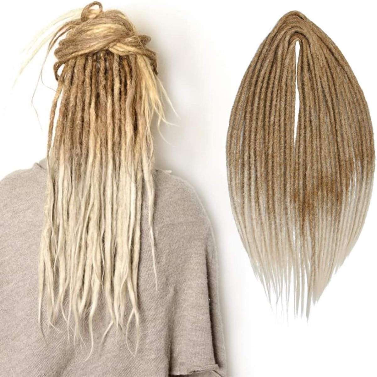 Dreadlocks Extensions 20 Inch - Synthetisch Haar - Dun 0.5cm - Ideaal voor Hip-Hop en Reggae - ShopVlot