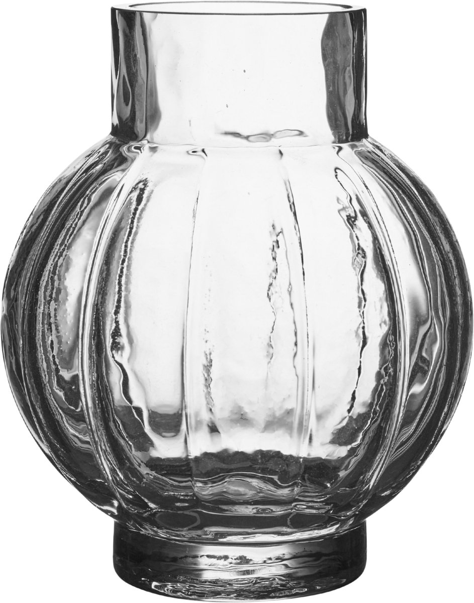 Markless Glazen Vaas Rond Transparant 24x18 cm