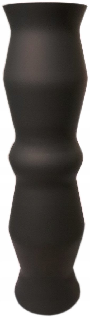 Hoge Mat Zwarte Glazen Vaas - 70cm - Industrieel & Scandinavisch Design