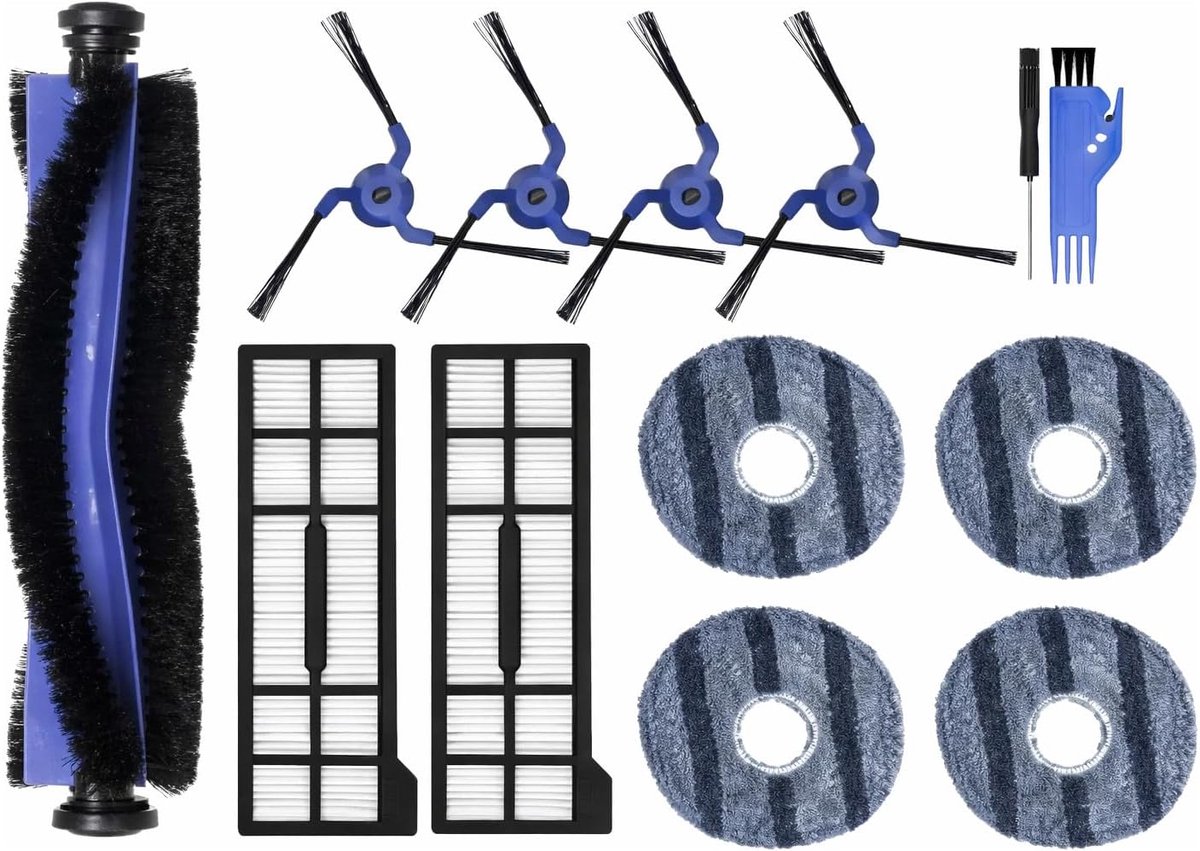 Vervangset stofzuiger Eufy X10 Pro - hoogwaardig - compatibel - optimale reiniging - ShopVlot