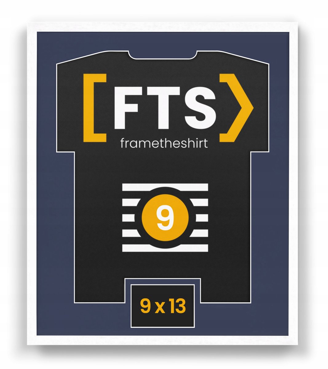 Anti-frame voor sportshirt met venster - uniek cadeau voor fans