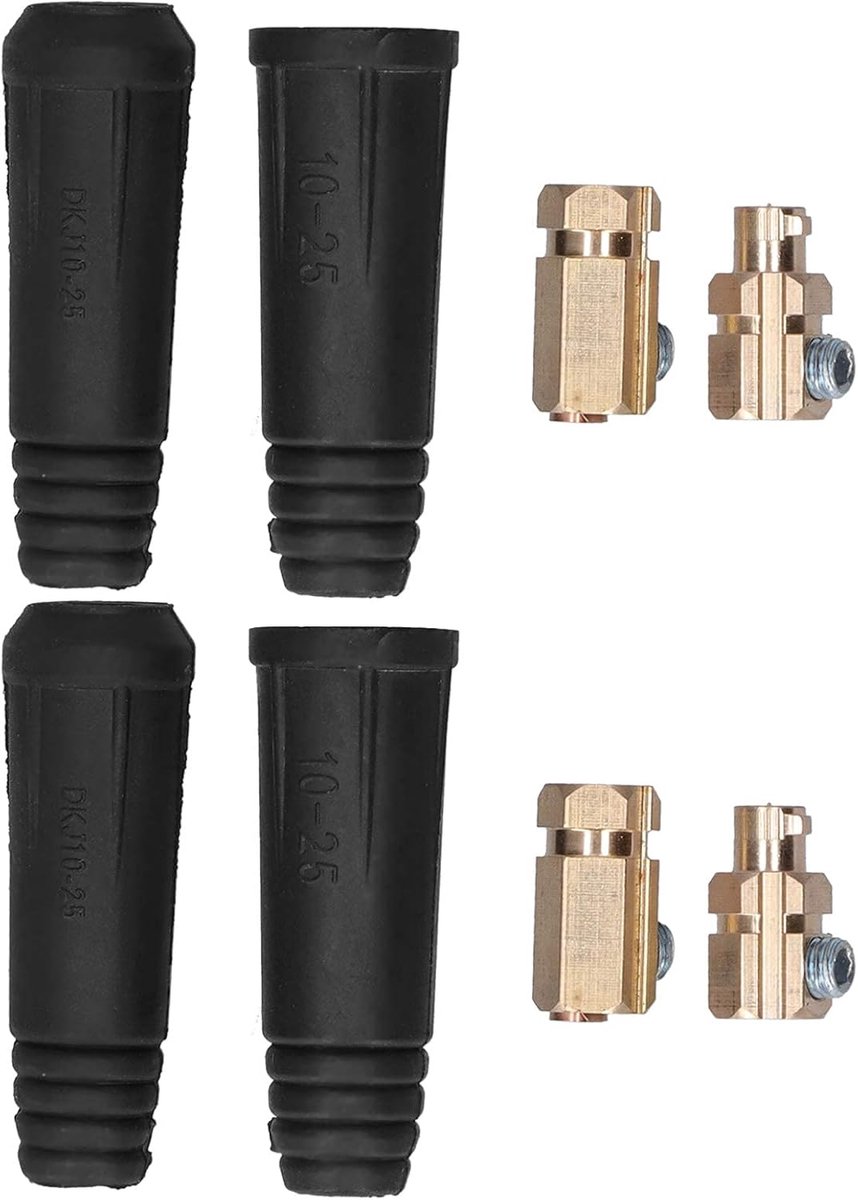 Lassnelkoppeling Connector Socket Plugfittingen Voor 10-25 Mm² Kabel Dkj10-25 Met Hoge Temperatuurbestendigheid