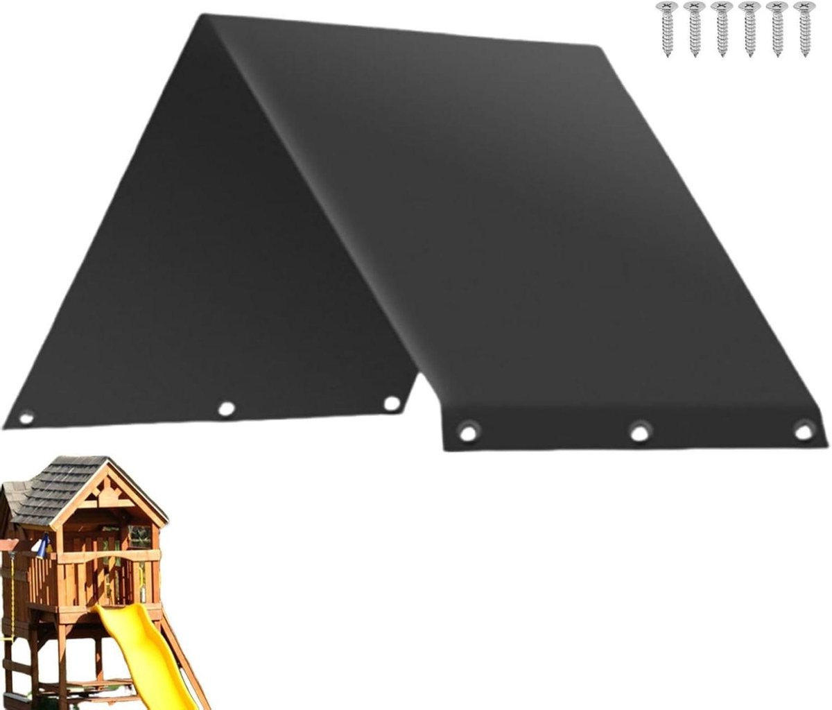 Schommelbankhoes - Zomerhuisjehoes Tuinstoelhoes - Bescherming Buiten - Waterdicht UV-bestendig - 132x228 cm - Zwart