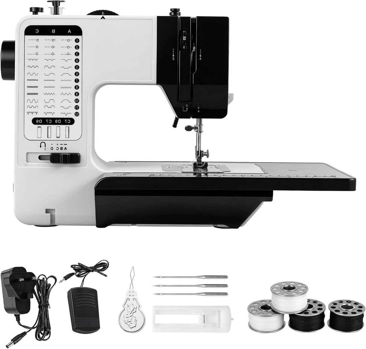 Draagbare Naaimachine - Mini Naaimachine Reparatie Tool - Kleding Maken - 38 Ingebouwde Stiksels
