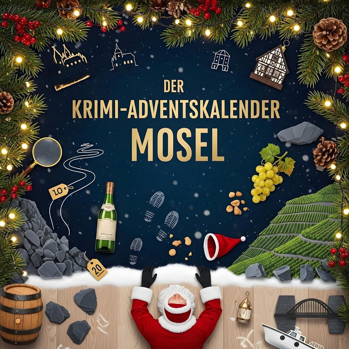 Krimi-Adventskalender Mosel: Mordsverdächtig in 24 Akten