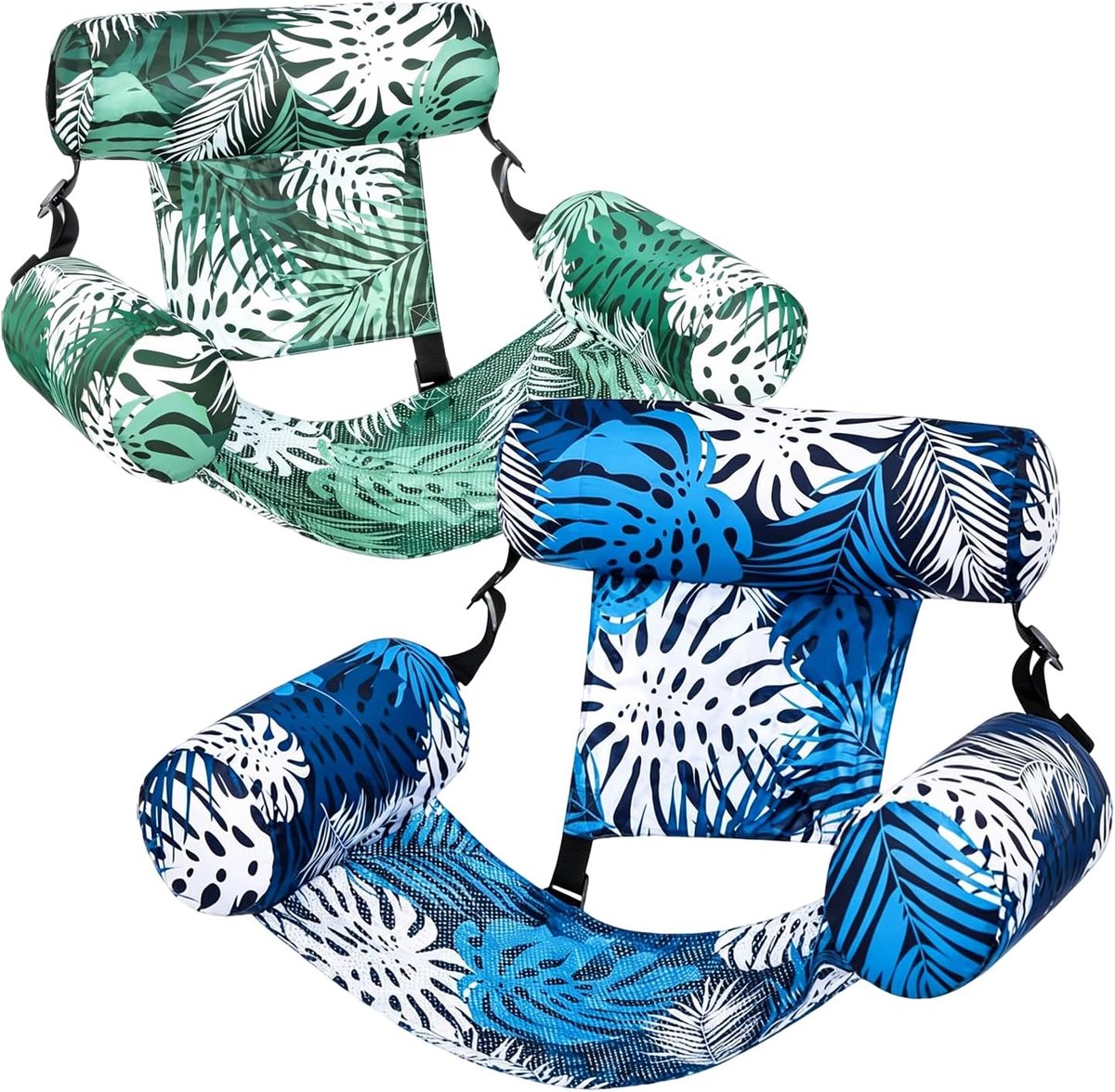 Watermatras Zwembad Waterhangmat (2 Stuks) | Opblaasbare Watermatras Zwembad Comfortabele Waterhangmat Voor Volwassenen