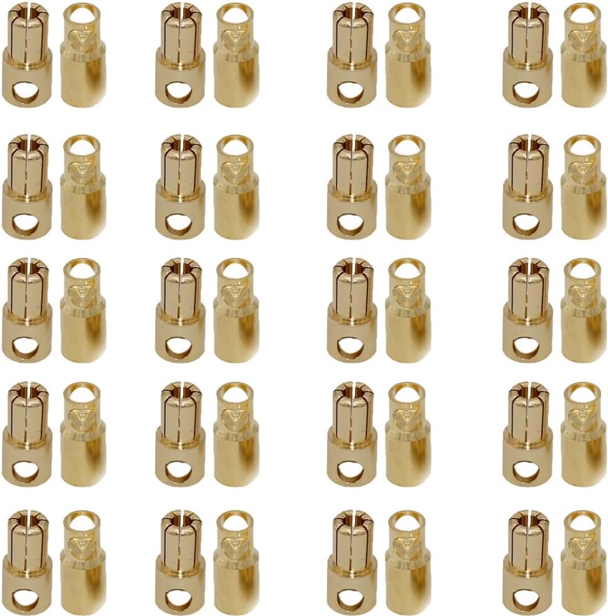 20 paar verguld 6,0 mm 6 mm mannelijk vrouwelijk bananenstekker kogel connector voor ESC motor Lipo batterij