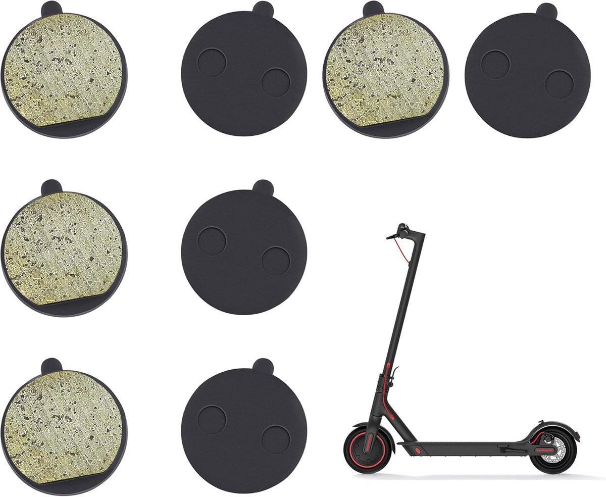Remblokken voor elektrische scooters, 4 paar voor KUGOO M4/M4 Pro, Xiaomi 1S M365 Pro, 1S, vervanging, halfmetalen hars remblokken voor elektrische scooters