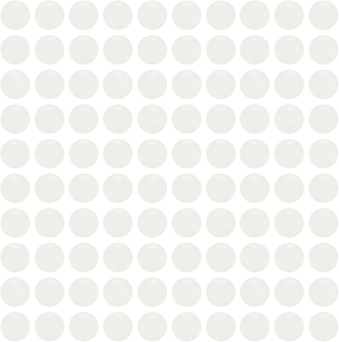 100 stuks lagerballen van nylon, 6 mm, gepolijste massieve ballen, Precision G2, wit
