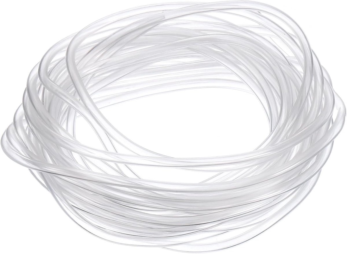 Flexibele PVC-buis, 2mm ID x 3mm OD - 4 Meter Lange Doorzichtige Vinyl Waterpijp, Lichtgewicht en Flexibel Plastic Waterpijp voor Tank en Aquarium