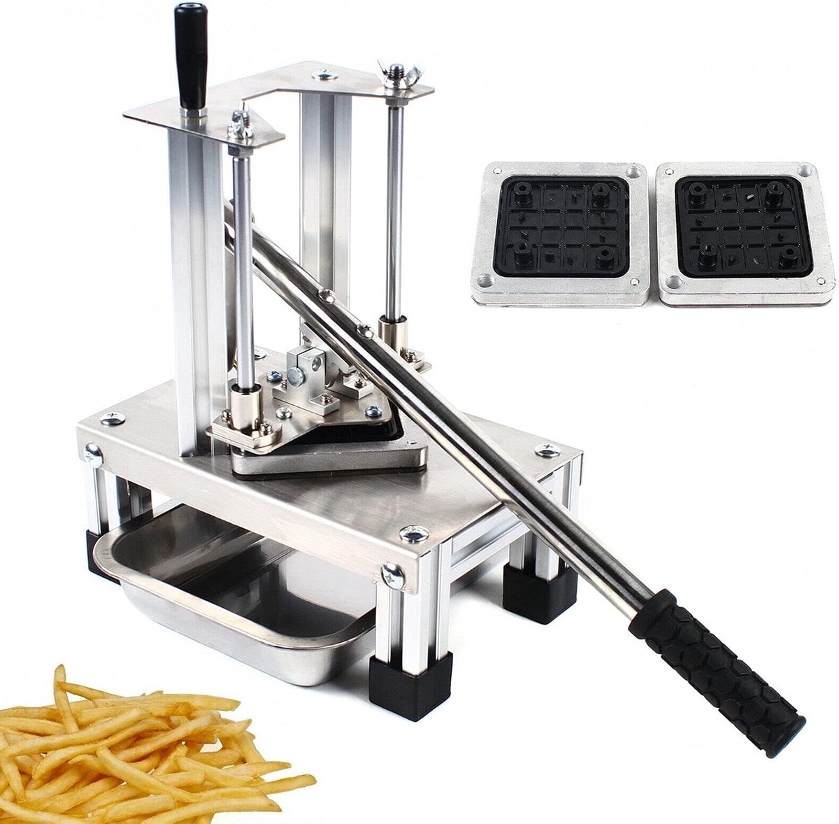 Aardappelsnijder, frietsnijder, roestvrij staal, frietsnijmachine, verticale aardappelchipsnijder groentesnijder