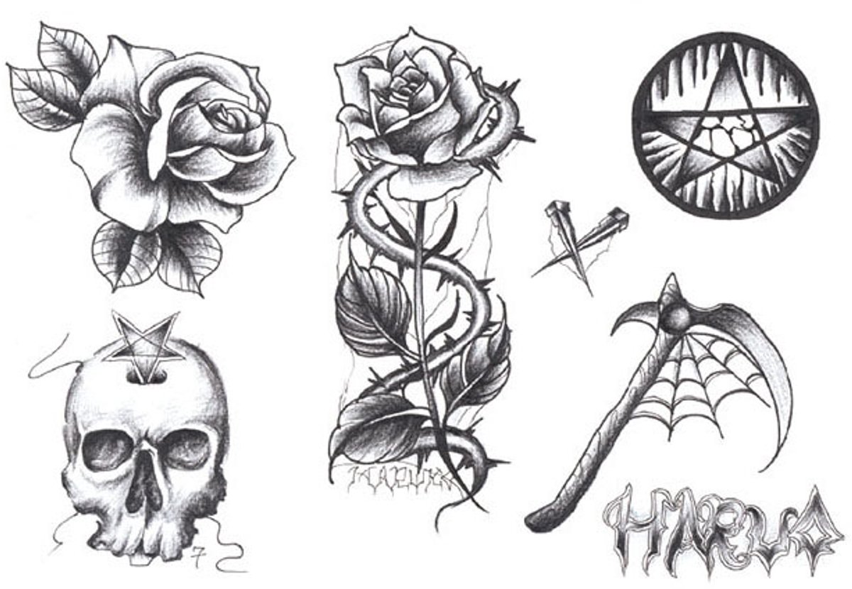 Tijdelijke tattoo bloemen skull enkel 3 dagen