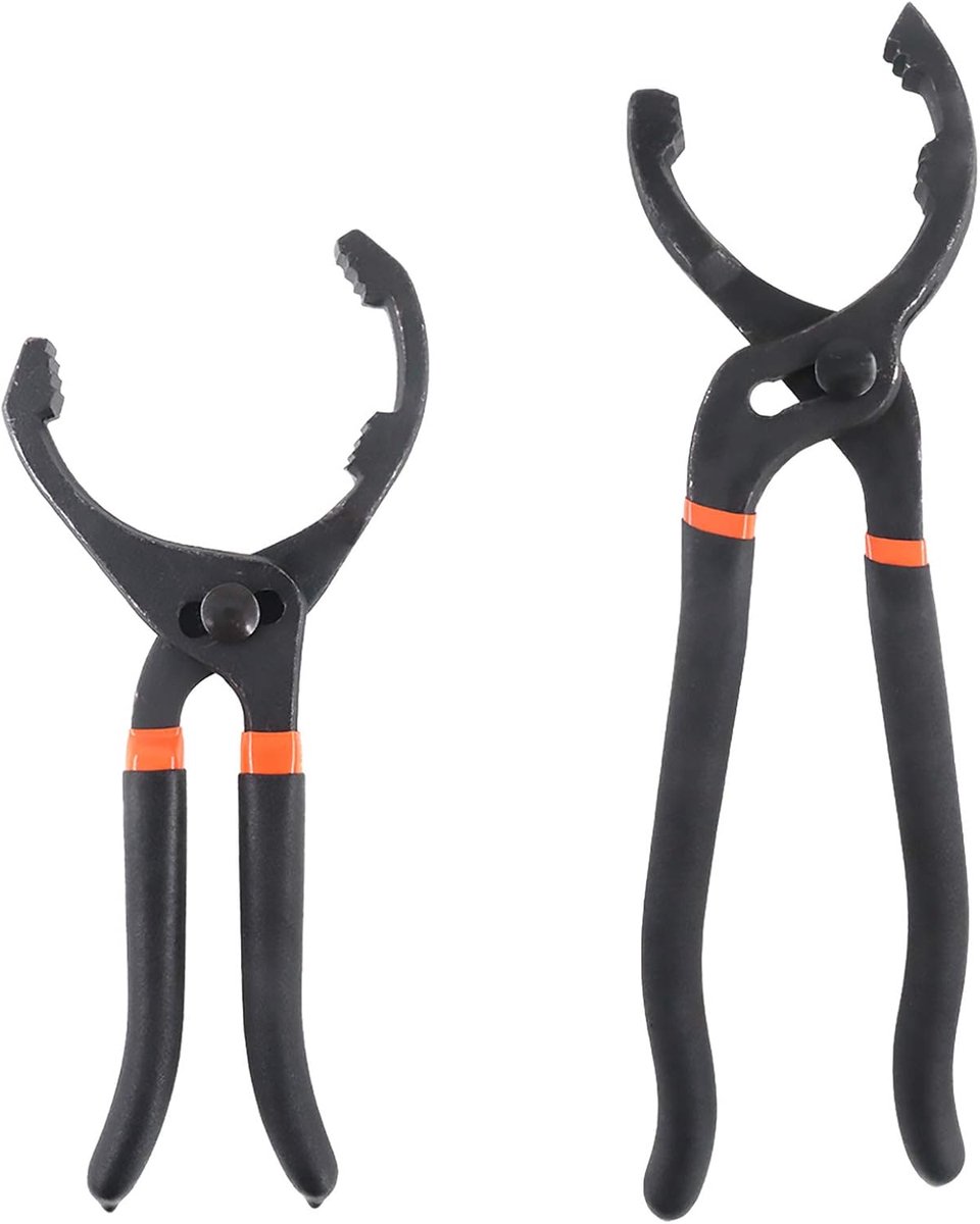 Oliefilter tang set 25.5 cm en 30.5 cm - verstelbaar - robuust staal - voor eenvoudige verwijdering - SnelShoppen