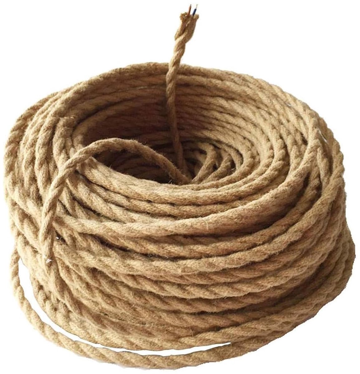 Lampkabel 2-aderig - 2 x 0.75 mm² - stofomslag - ideaal voor lampen en decoratie - SnelShoppen