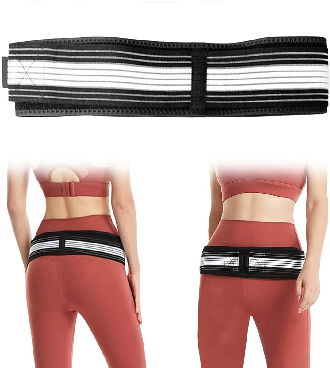 Orthopedische gordel 135 cm - ademend polyester - antislip ontwerp - verlicht ischias pijn - SnelShoppen