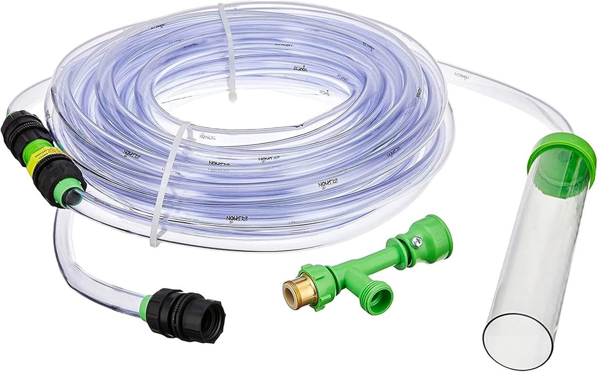 No Spill Clean and Fill Aquarium Onderhoud Systeem, Grind Reiniger en Water Wisselaar, 50 Voet