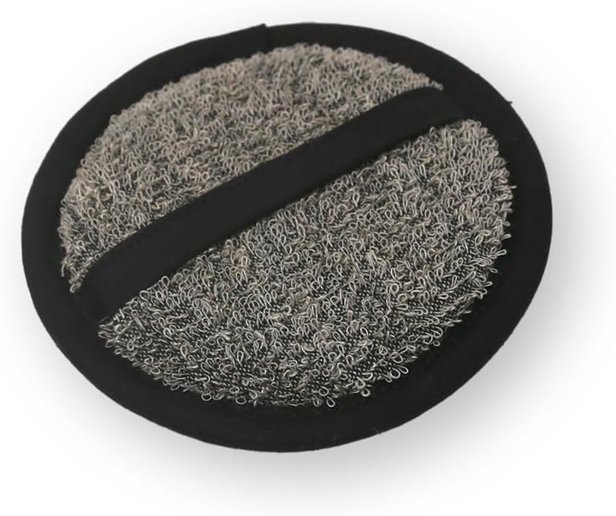 15 cm, zwart/naturel, sauna-lijn, premium linnen product, made in EU