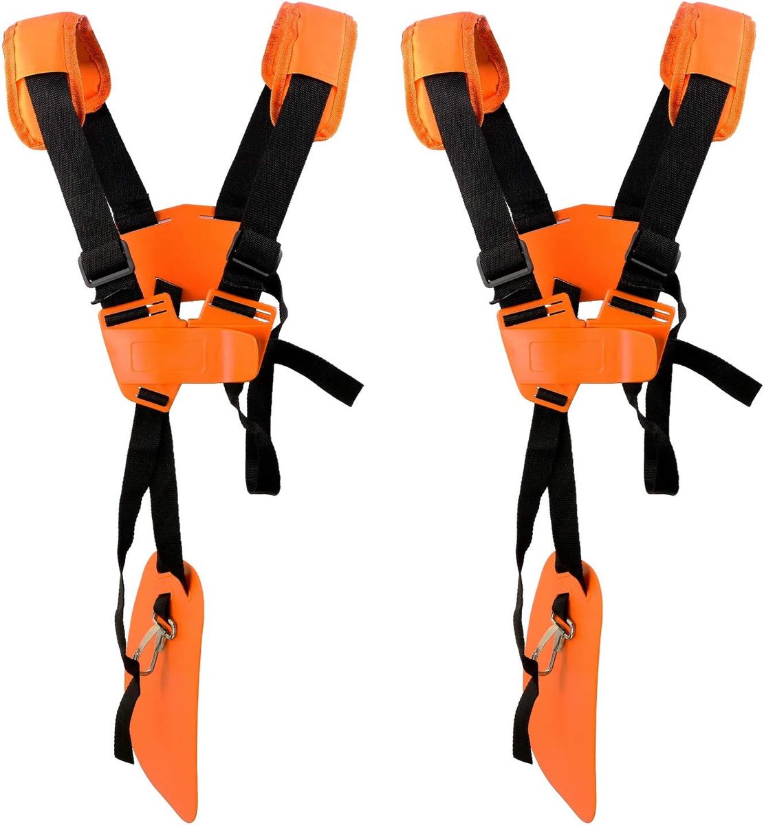 Draagriem Motorsense - 2 stuks Schouderriem Riem Dubbele schouderriem Stihl Vervangstukken Grastrimmer Cutter Trimmer Schouderband voor Stihl FS Grasmaaier, Oranje