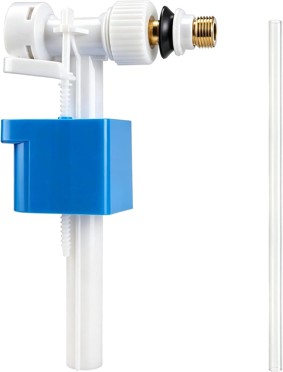 vulventiel universeel G3/8 en G1/2 | Messing zij-inlaatventiel, universeel vulventiel reserveonderdelen voor toiletspoelbak, reserveonderdelen