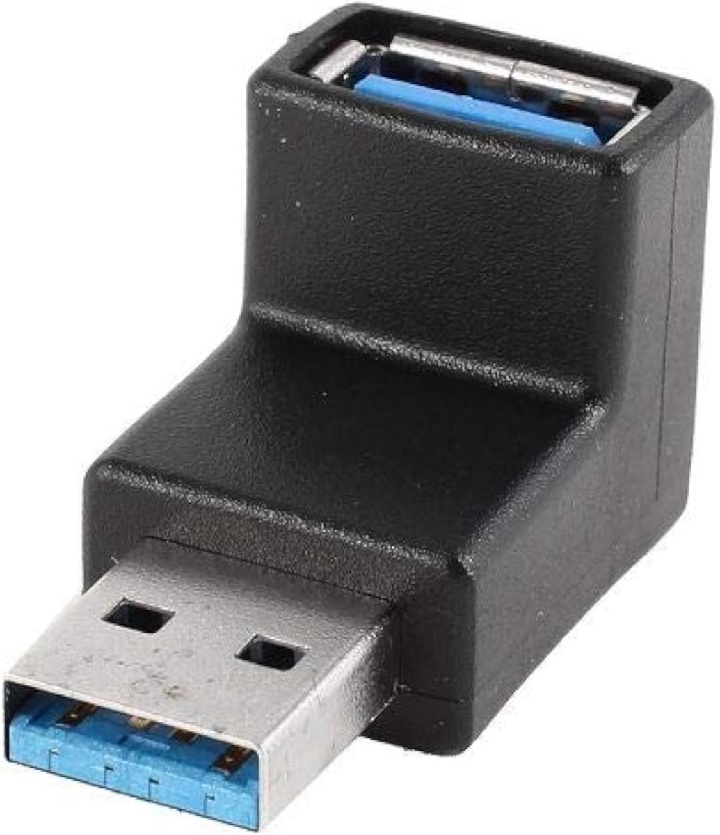 Usb 3.0 hoekadapter usb 3.0 male naar female 90° hoek