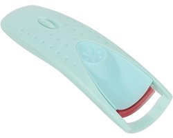 D-curl Oplaadbare Verwarmde Wimperkruller, Touchbeauty Verwarmde Wimperkrultang met Verwarming Siliconen Pad Lash Curling, Make-upborstels & Gereedschap Verwarmde Wimperkrultang Siliconen (Cyaan)