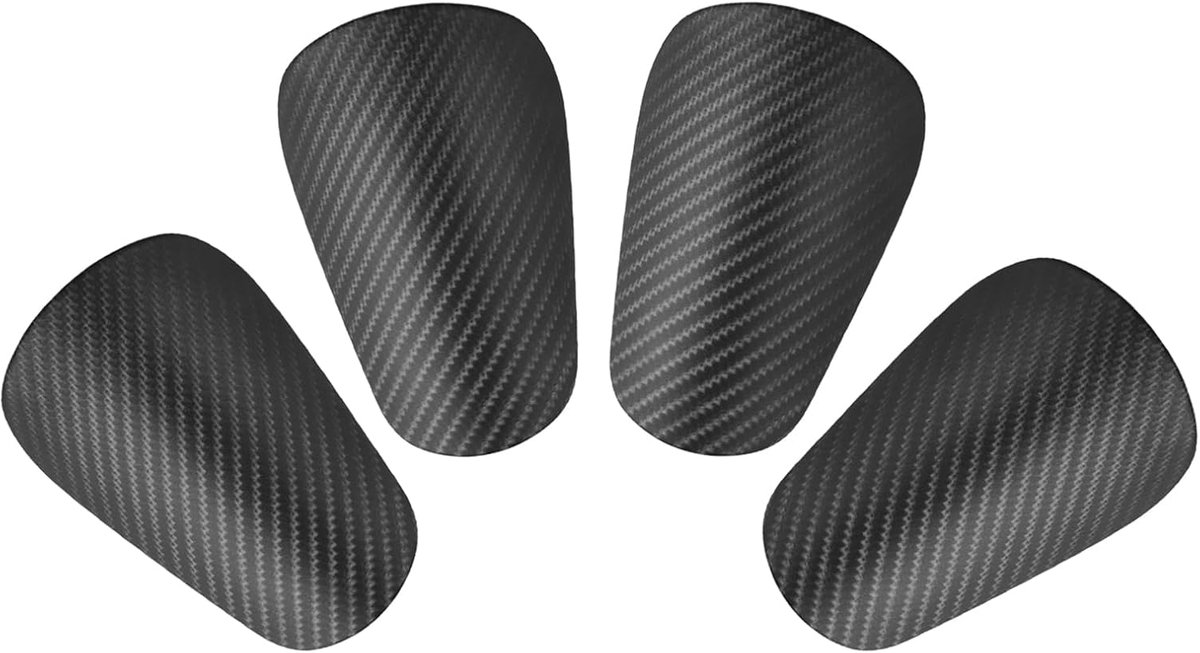 Scheenbeschermers 4 stuks 10 × 6 cm, kleine mini scheenbeschermers | Voor kinderen, dames en heren, veilige grip, ideaal voor voetbaltraining, spel en wedstrijden.