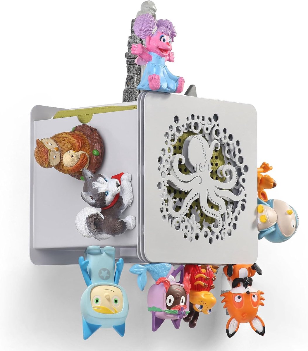 Plank voor tonie, octopus, metalen displaystandaard voor toniebox, opbergrek voor 25-40 figuren, kinderkamerdecoratie, cadeaus voor kinderen