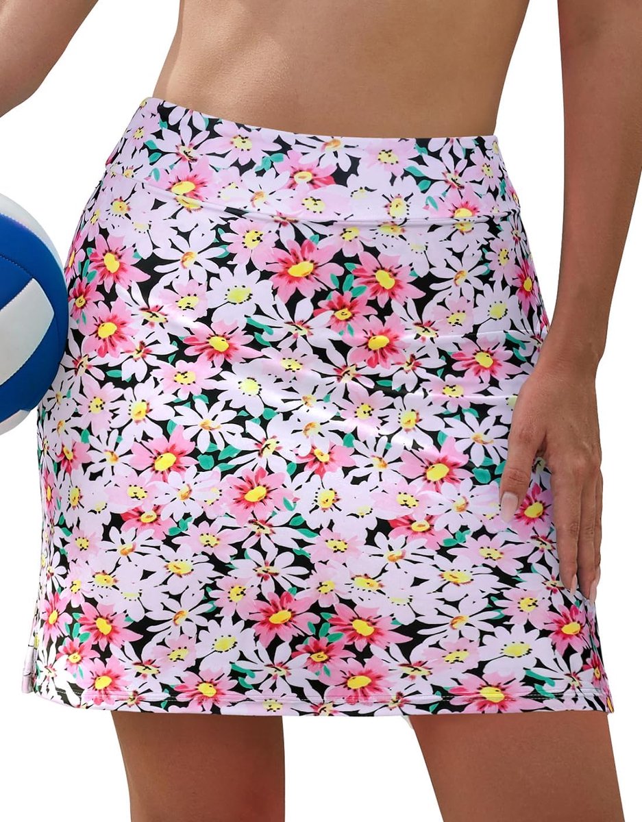 Bikini Zwemrok met Hoge Taille Zwemrok Dames Buikcontrole Strandrok Badrok voor Dames