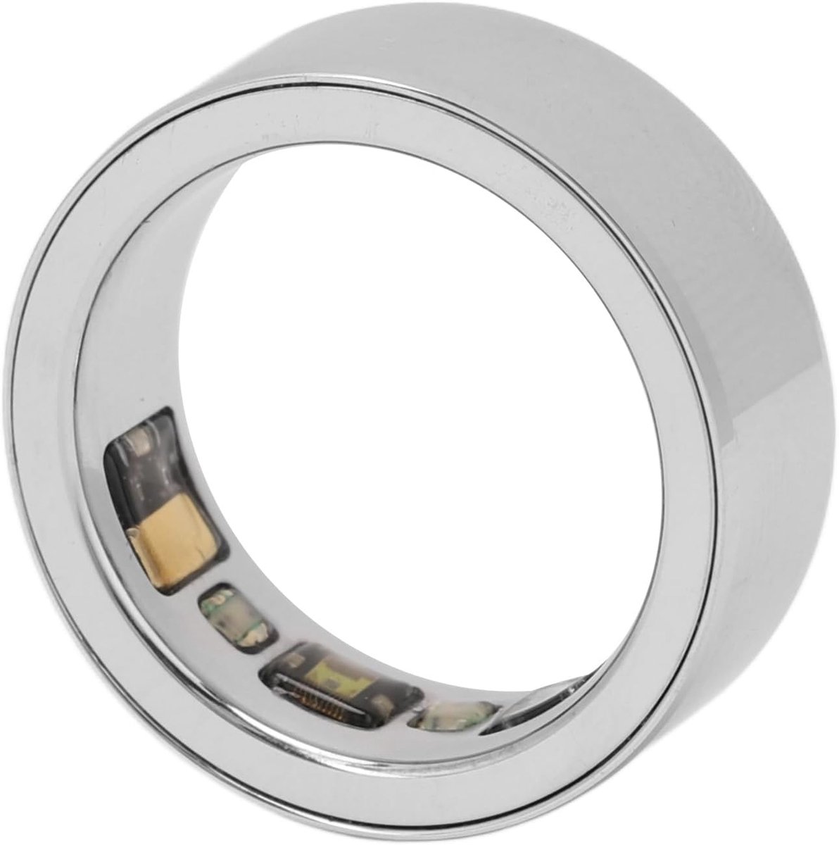 Ring, Hartslag Lichaamstemperatuur Slaapmonitoring IPX8 Waterdichte Stapregistratie Sportgezondheidstracker met Oplaadetui, APP Bluetooth Multifunctionele (NEE 22)