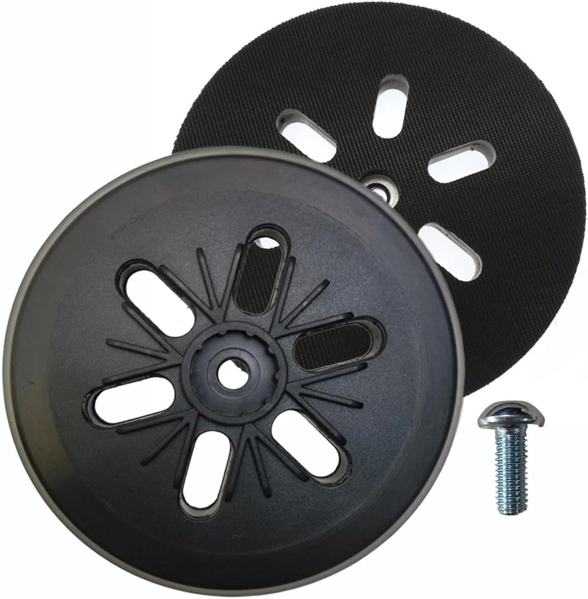 150mm Klittenbandschuurschijf 6 Gaten Polijstpad met Schroefdraad M8