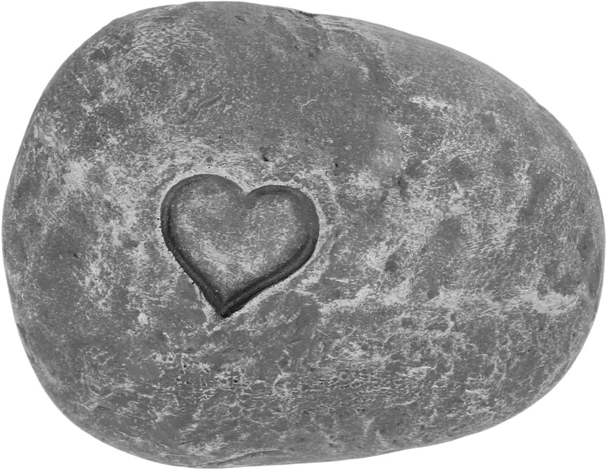 Memorial Garden Stone, Cat or Dog Grave Marker of Garden Memorial Stone, DIY Lettering Simulation Pebbles Pet Grave Marker (Houd van steengrijs)