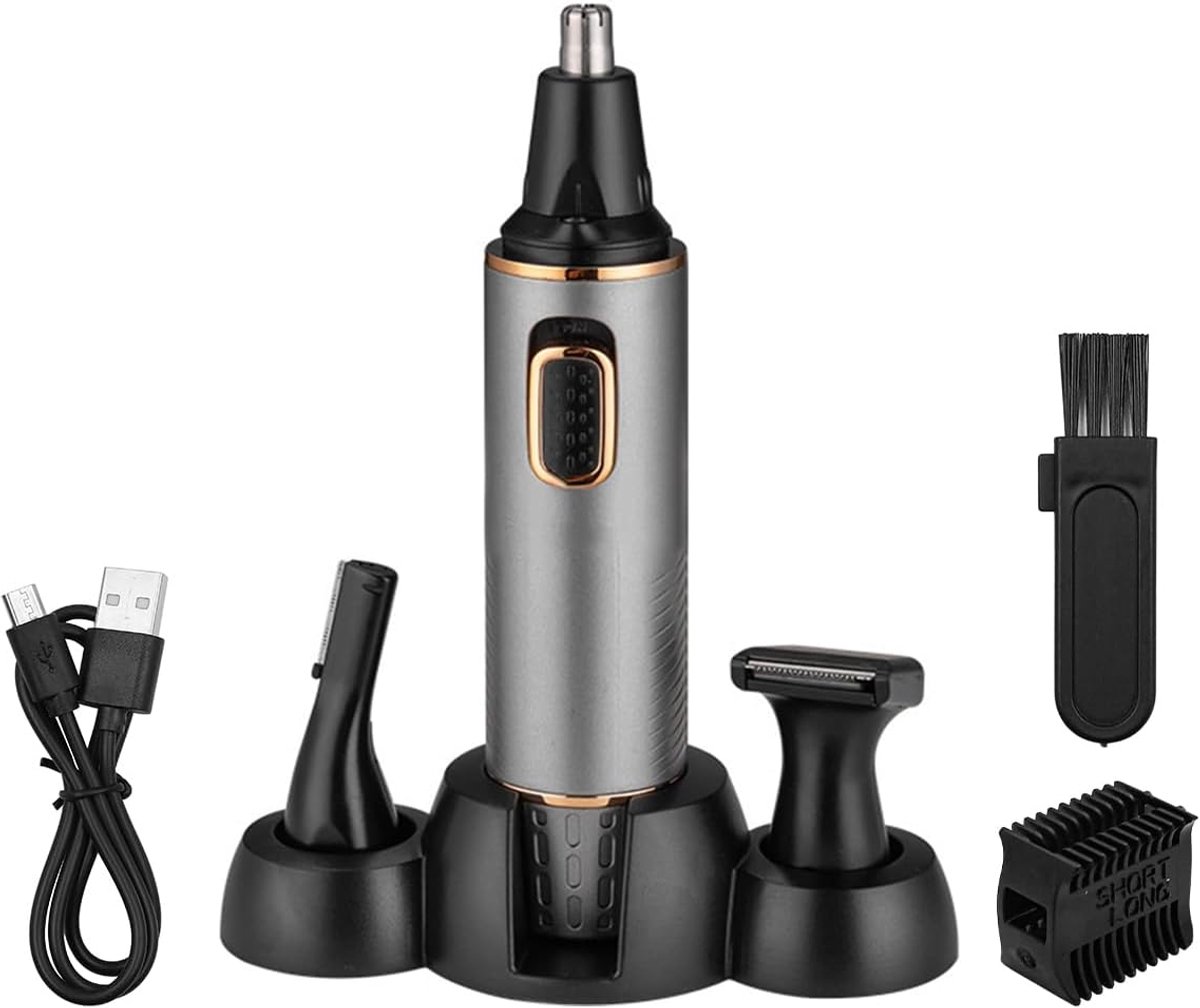 Neus Haar Trimmer Voor Mannen Oplaadbare Professionele Neus Trimmer IPX7 Waterdichte Dubbelzijdige Messen Stille Motor Pijnloos Mannen Neus Scheerapparaat