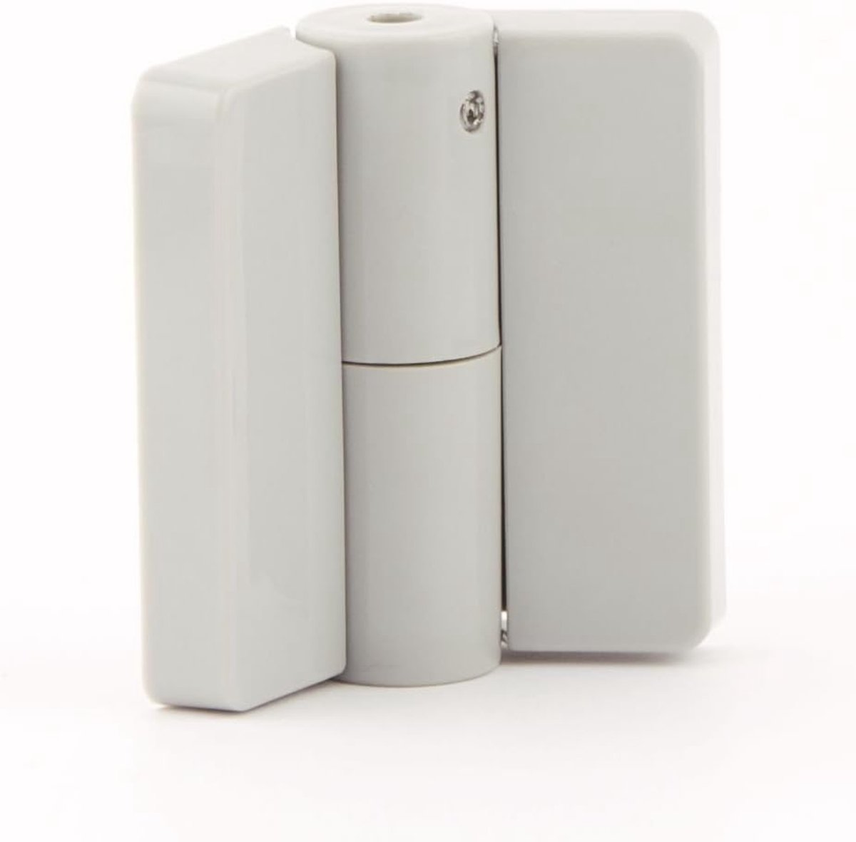 riem rechts trekveer nylon serie 2 voor sanitaire cabines 13 mm met deur voor wandmontage, kleur: grijs RAL 7038