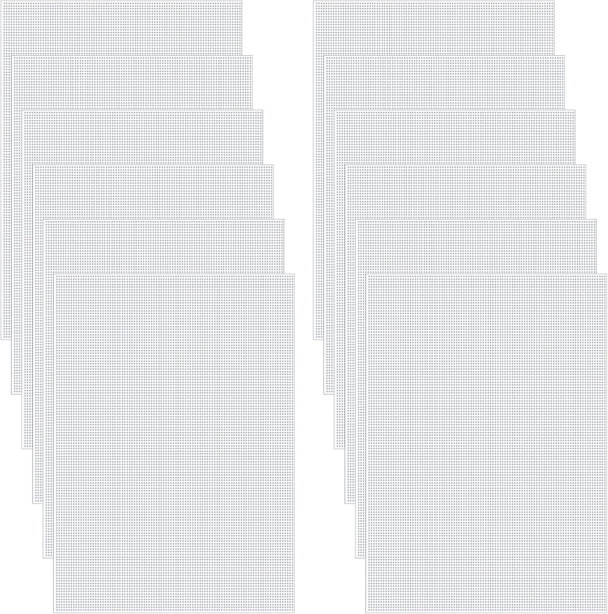 12 Vellen Wit Fursuit Eye Mesh 0.8mm Waterdicht Afdrukbaar PVC Plastic 30 × 20 cm voor Masker Ogen Harige Cosplay Rekwisieten Sculpting Craft Maken