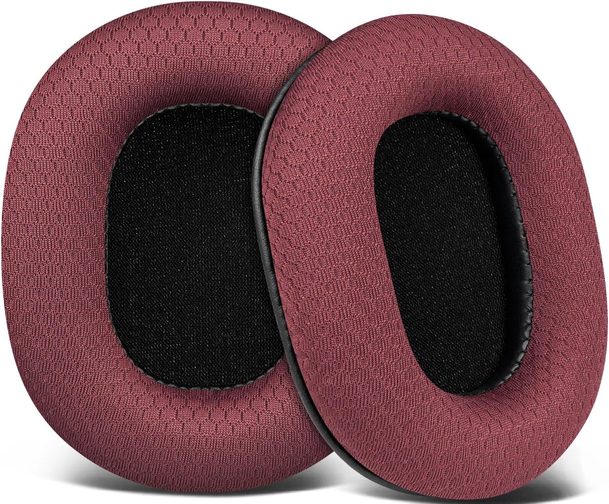 Oorkussens voor Audio Technica ATH M50X M50XBT M50RD M40X M30X M20X MSR7 SX1 monitorhoofdtelefoon Earpads Cushions met Duurzame Mesh-stof, Hoog-dichtheid Schuim