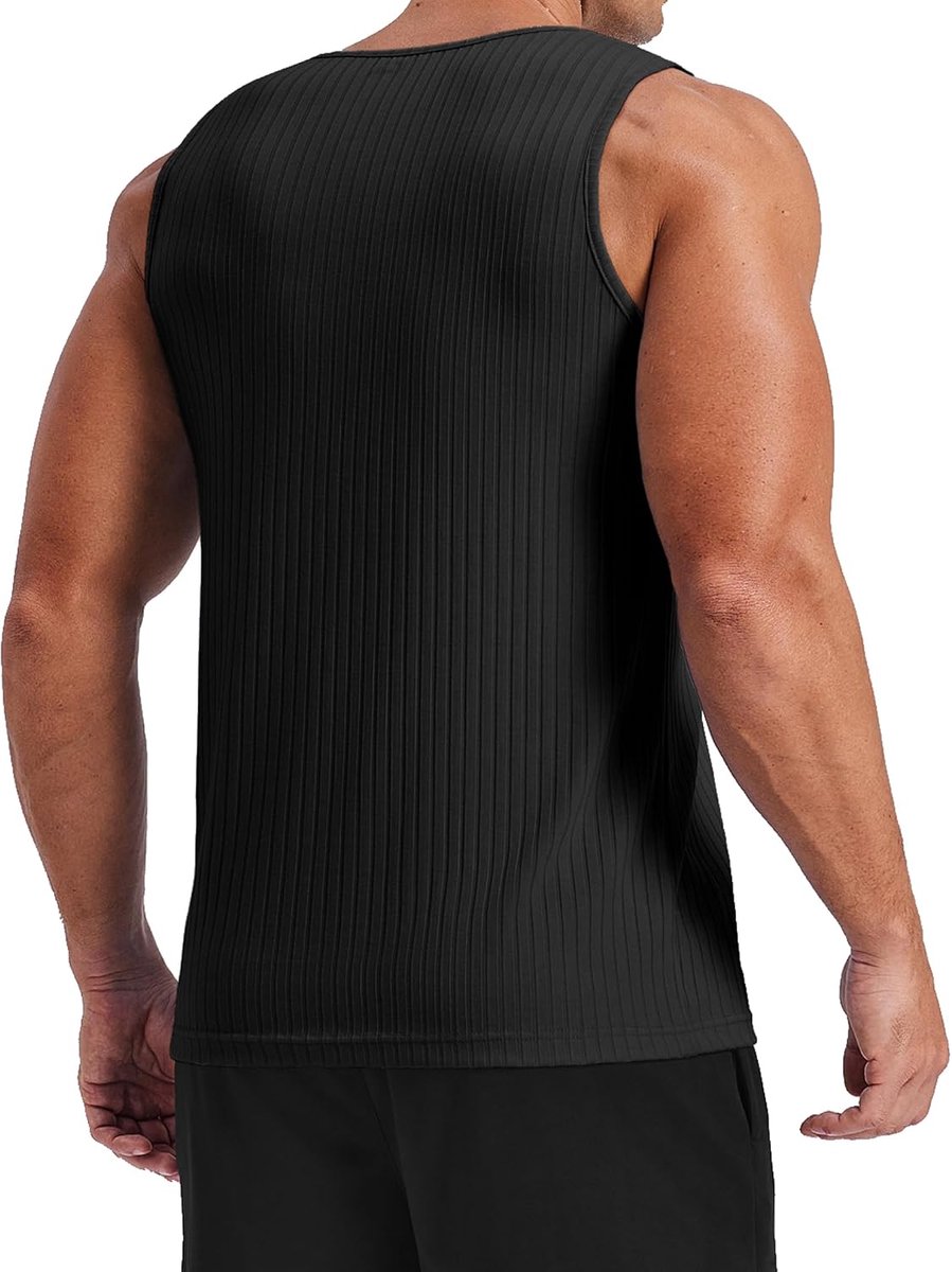 Tanktop heren - mouwloos - ademend materiaal - ideaal voor fitness - SnelShoppen