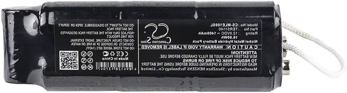 Metaaldetector Batterij - Vervangende Accu - Schatzoeken Buiten - Oplaadbaar Ni-MH - 1400mAh - Zwart